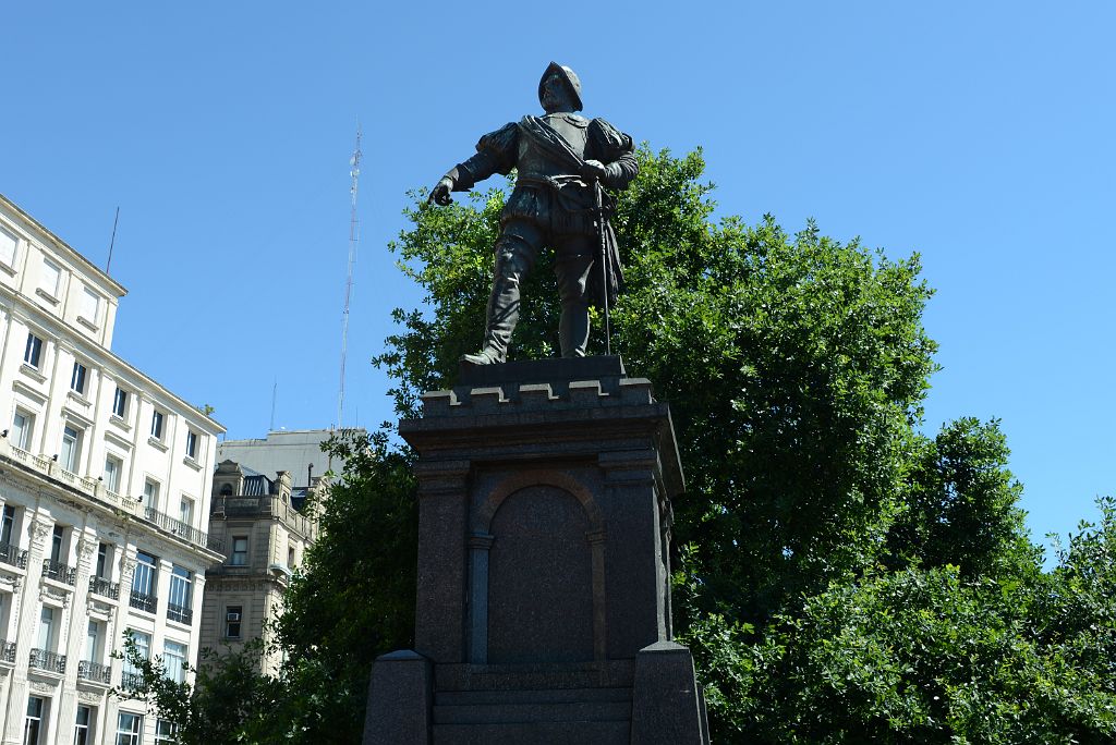 09 Statue Of Spanish Conquistador Juan de Garay Founder of Buenos Aires Near Plaza de Mayo Buenos Aires